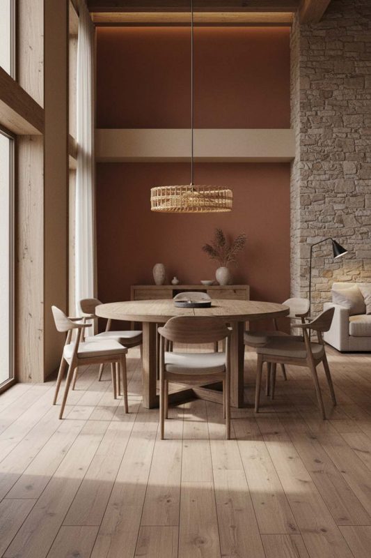 Modern Rustic Halo Wicker Rattan Pendant - Warm & Rustic Charm