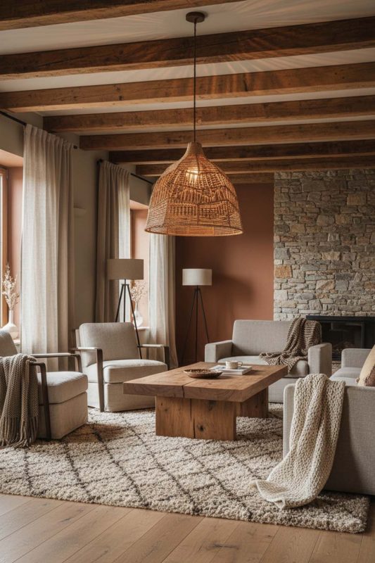 Modern Rustic Paper Rope Pendant Light B - Rugged Yet Stylish