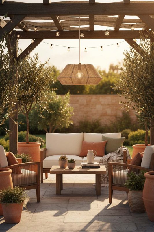 Outdoor Vintage Jute Rope Pendant Light - Relaxing & Natural
