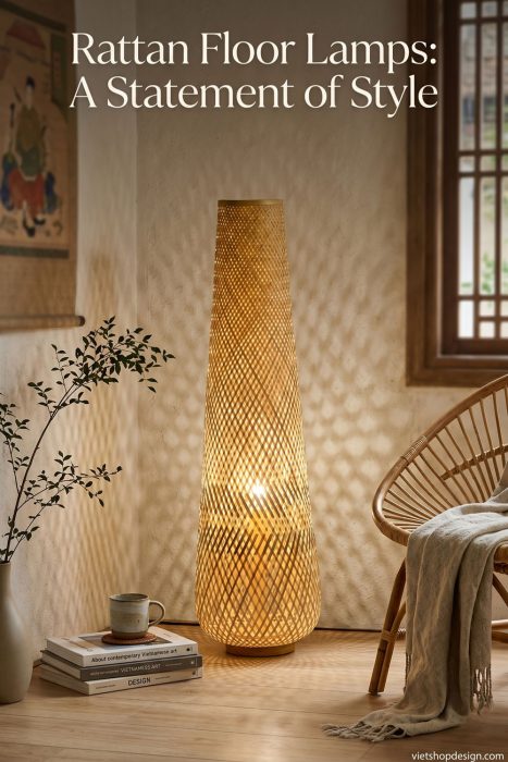 Rattan Floor Lamp Makes A Room Feel Genuinely