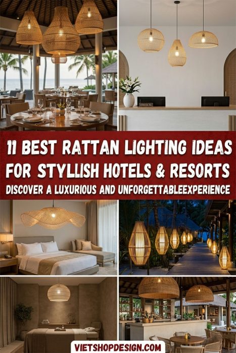 Rattan Lighting Ideas For Stylish Hotels & Resorts