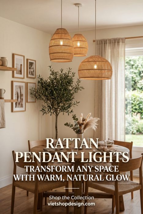 Rattan Pendant Lights Transform Any Space With Warm, Natural Glow