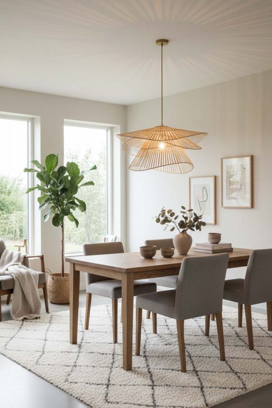 Scandinavian Bamboo 3 Tier Pendant Light - Soft & Cozy