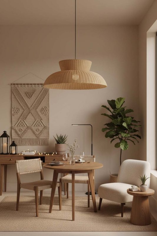 Small Space Highland Rattan Pendant Light - Small But Mighty