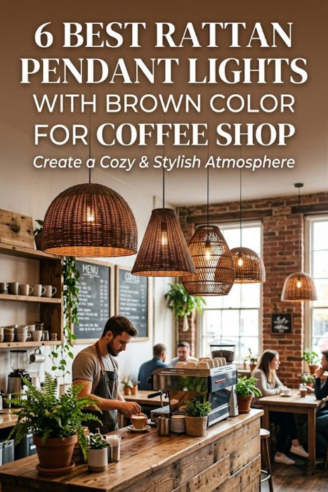 Top Brown Rattan Pendant For Unforgettable Coffee Shop