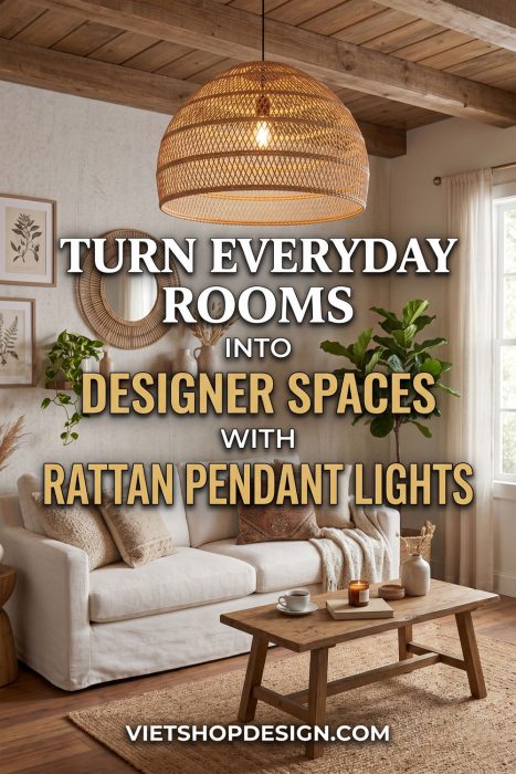 Turn Everyday Rooms Into Designer Spaces With Rattan Pendant Lights