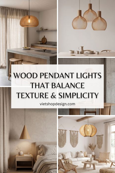 Wood Pendant Lights That Balance Texture And Simplicity