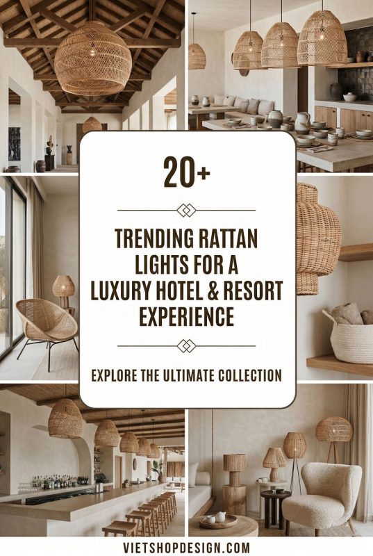 20+ Trending Rattan Lights For A Luxury Hotel & Resort Experience - Luxury Hospitality Decor Inspiration