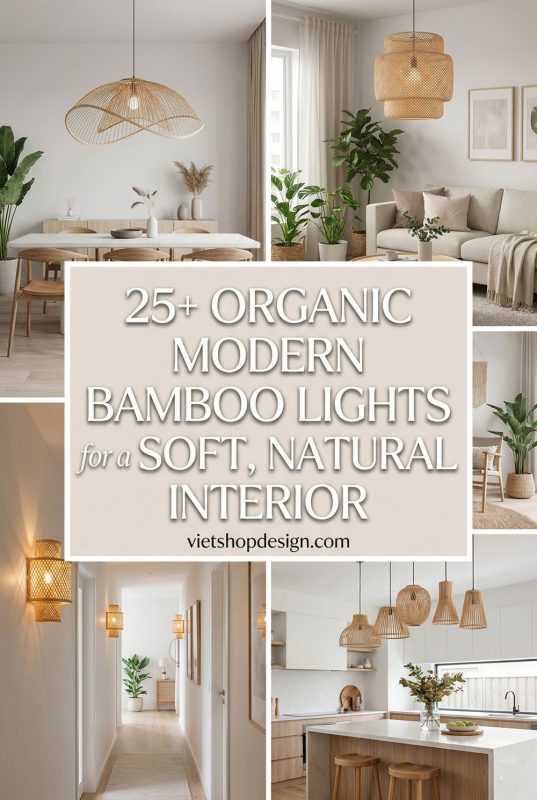 25+ Organic Modern Bamboo Lights For A Soft, Natural Interior - Natural Modern Decor Ideas