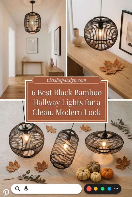 6 Best Black Bamboo Hallway Lights For A Clean, Modern Look - Stylish Hallway Lighting Inspo