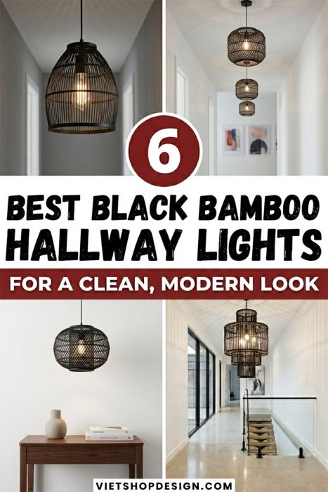Best Black Bamboo Hallway Lights