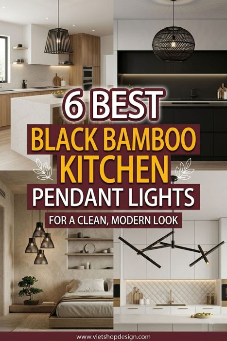 Best Black Bamboo Kitchen Pendant Lights For A Clean, Modern Look
