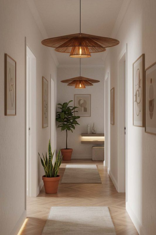 Hallway 3 Tiered Hemp Rope Pendant Light - Soft & Guiding Light