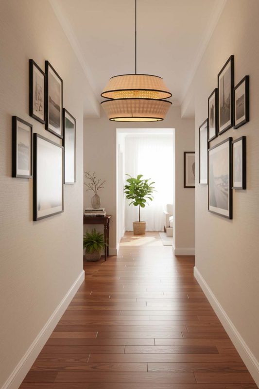 Hallway Double Shade Pendant Light - Clean & Modern