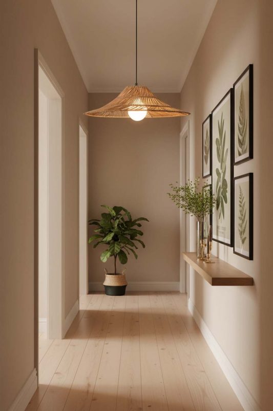 Hallway Loft Rattan Pendant Light - Soft & Guiding Light