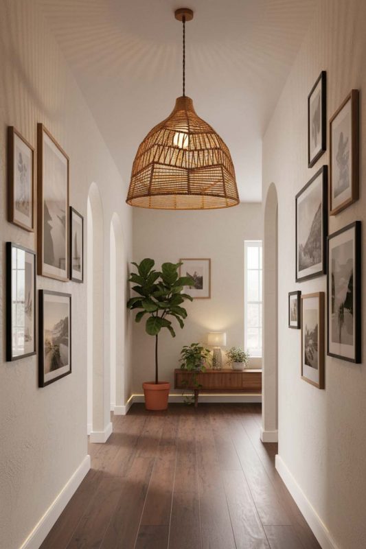 Hallway Paper Rope Pendant Light B - Clean & Modern