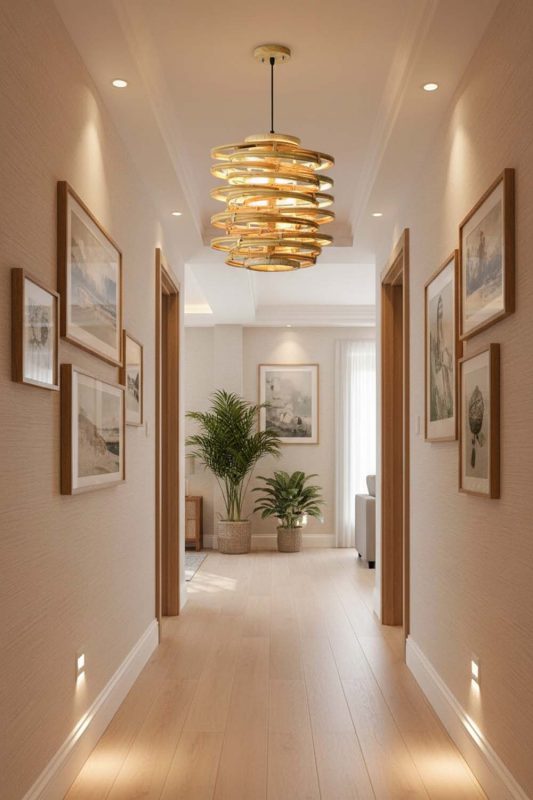 Hallway Rattan Beehive Pendant Light - Clean & Modern