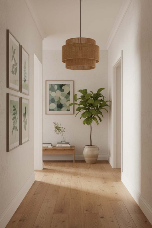Hallway Wicker Rope Lantern - Soft & Guiding Light