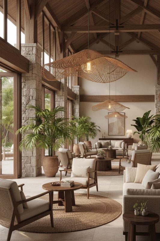 Hotel & Resort Single Lotus Leaf Pendant Light - Elegant & Premium