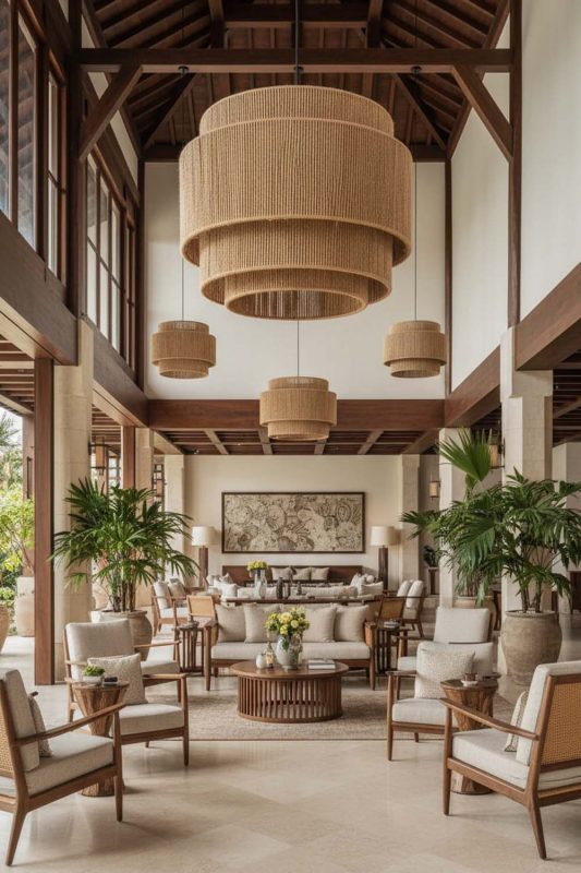 Hotel & Resort Wicker Rope Lantern - High-end Experience