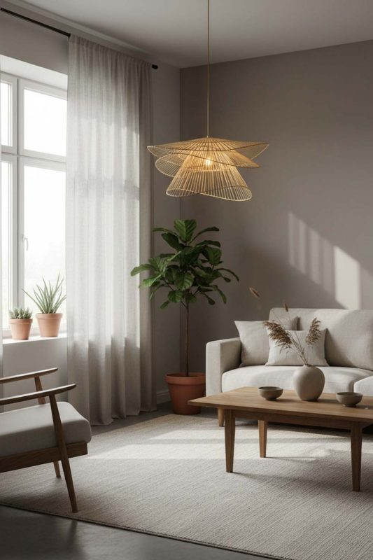 Japandi Bamboo 3 Tier Pendant Light - Simple & Elegant