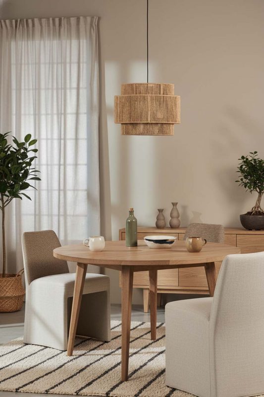 Japandi Wicker Rope Lantern - Quiet Luxury