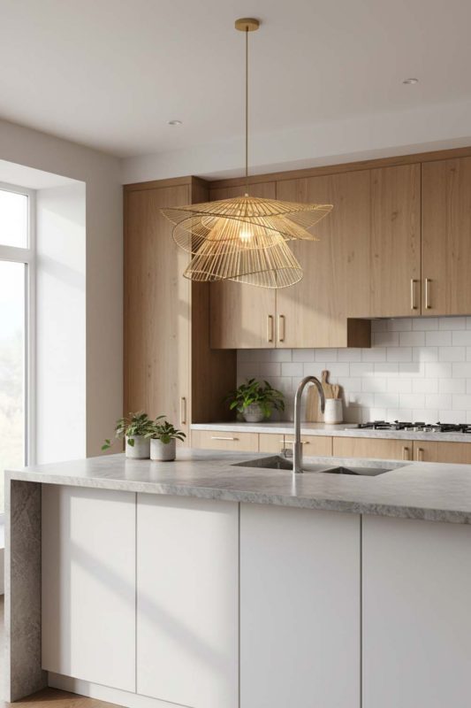 Kitchen Bamboo 3 Tier Pendant Light - Practical & Beautiful
