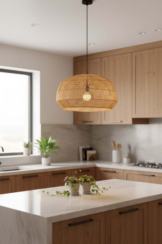Kitchen Bamboo Cage Pendant Light A - Practical & Beautiful
