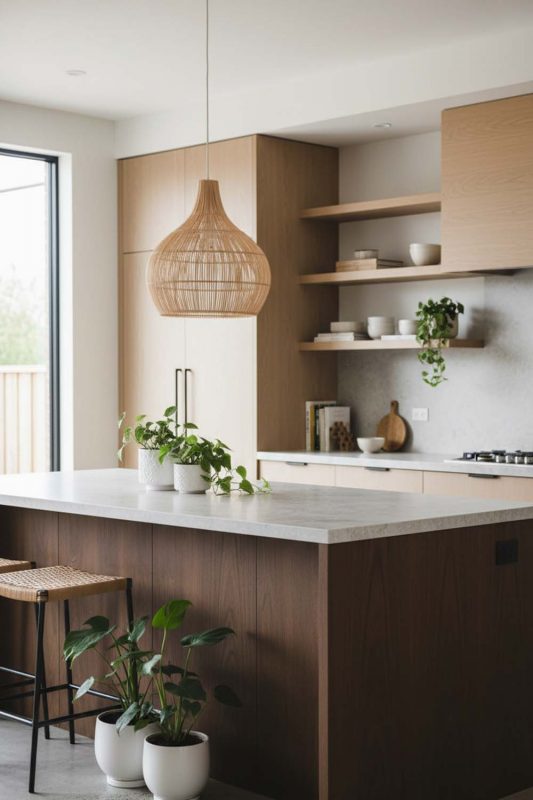 Kitchen Natural Simple Rattan Pendant Light - Sleek & Stylish