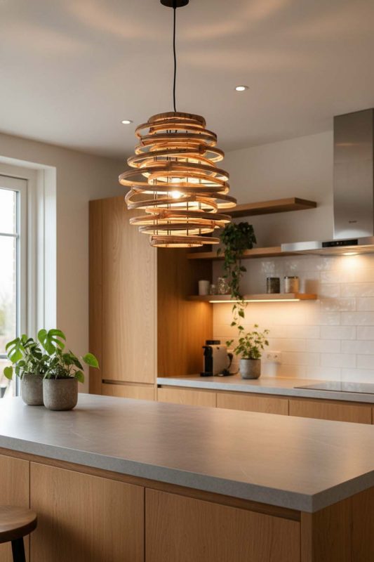 Kitchen Rattan Beehive Pendant Light - Practical & Beautiful