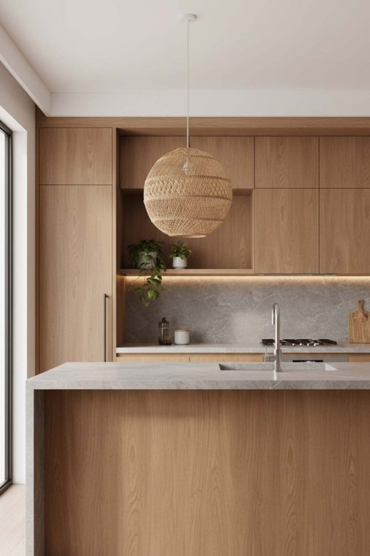 Kitchen Sophisticated Rattan Global Pendant - Sleek & Stylish