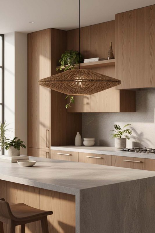 Kitchen Ufo Hemp Rope Pendant Light - Bright & Functional