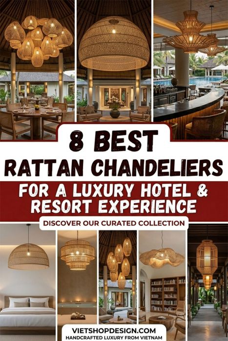 Rattan Chandeliers For A Luxury Hotel & Resort Experience