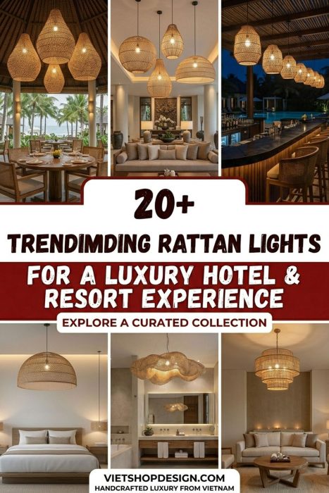 Trending Rattan Lights For A Luxury Hotel & Resort Experience