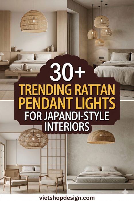 Trending Rattan Pendant Lights For Japandi-style Interiors