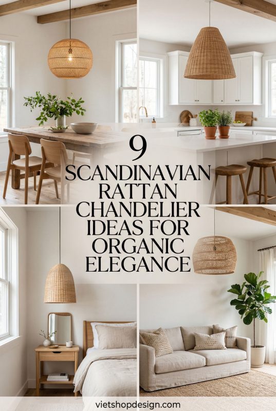 9 Scandinavian Rattan Chandelier Ideas For Organic Elegance - Nordic Home Decor Inspiration