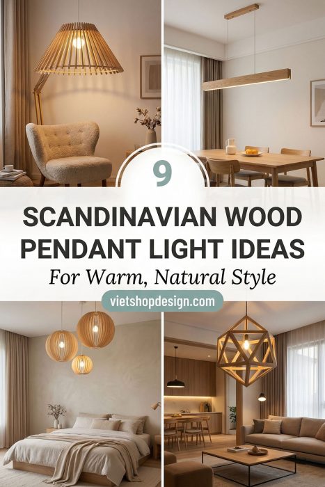 9 Scandinavian Wood Pendant Light Ideas For Warm, Natural Style