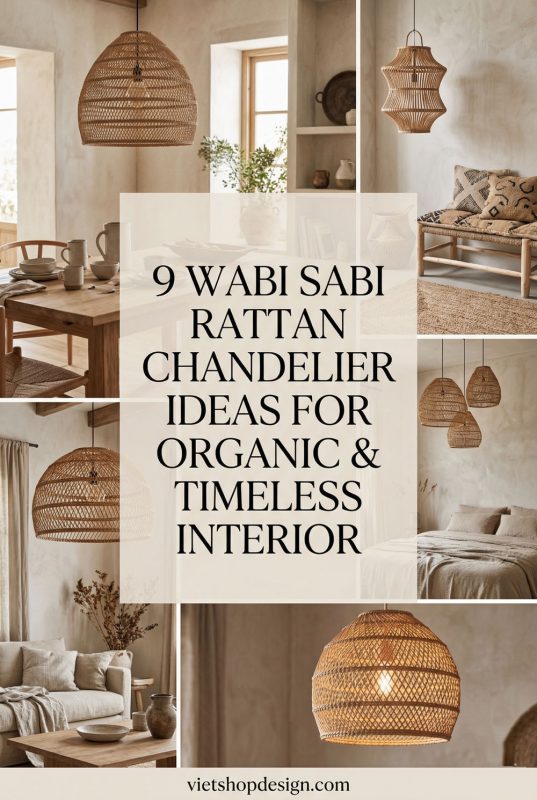 9 Wabi Sabi Rattan Chandelier Ideas For Organic & Timeless Interior - Organic & Timeless Decor Ideas