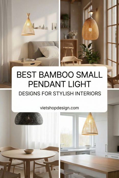 Bamboo Small Pendant Light Designs For Stylish Interiors