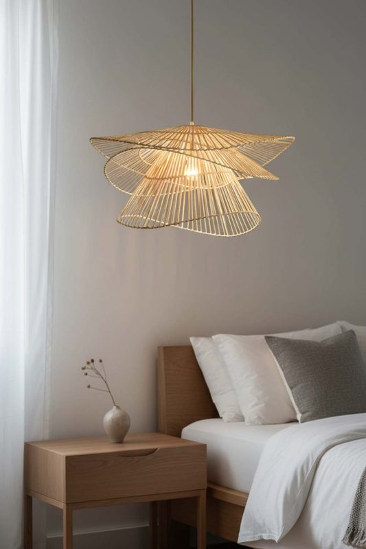 Bedside Bamboo 3 Tier Pendant Light - Cozy Fine Dining