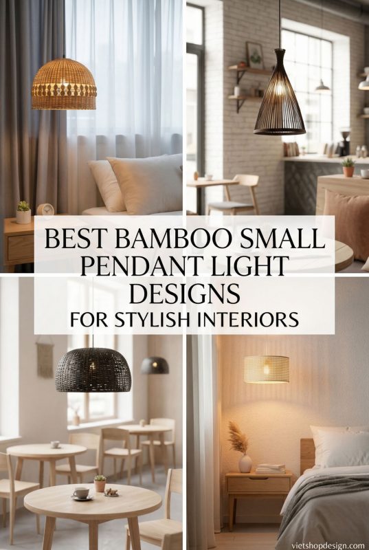 Best Bamboo Small Pendant Light Designs For Stylish Interiors