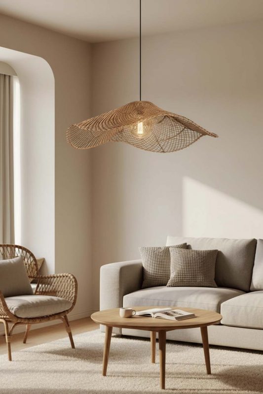 Living Table Single Lotus Leaf Pendant Light - Contemporary & Comfortable