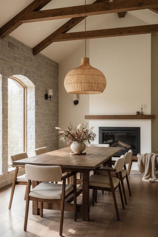 Organic Modern Full White Rattan Pendant Light - Elegant Simplicity
