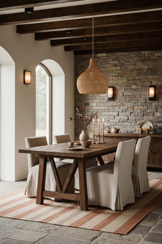 Organic Modern Natural Simple Rattan Pendant Light - Clean With Texture