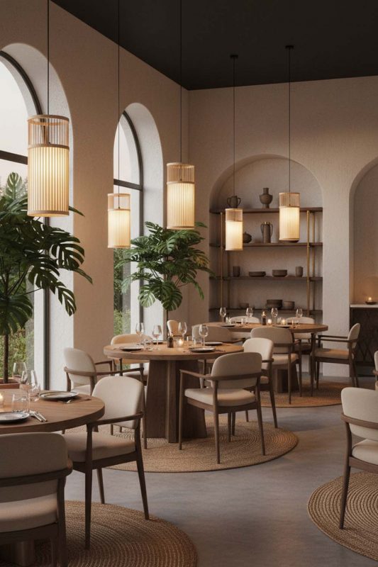 Restaurant Bamboo Cylinder Pendant Light - Memorable Ambience
