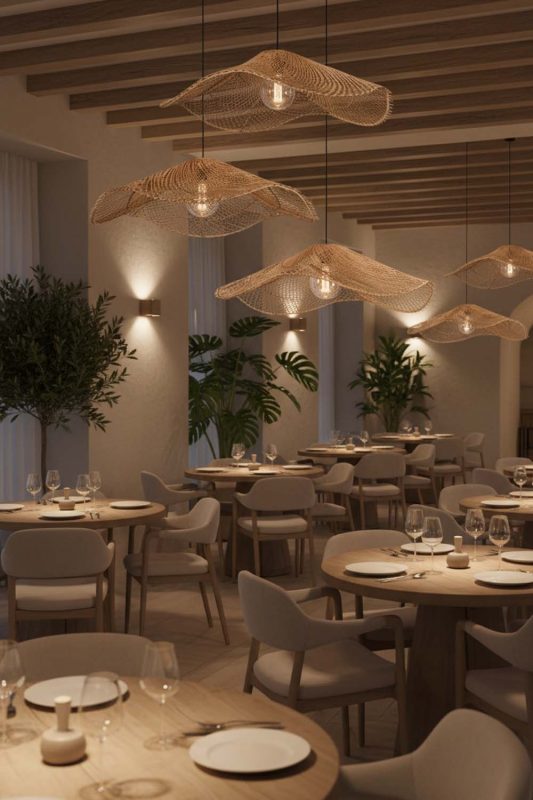 Restaurant Cluster Lotus Leaf Pendant Light - Upscale & Stylish