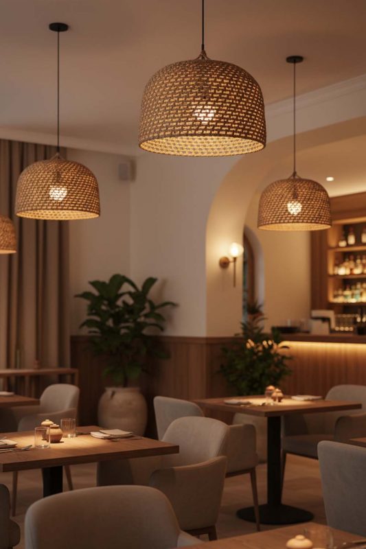Restaurant Vintage Hemp Rope Pendant Light - Upscale & Stylish