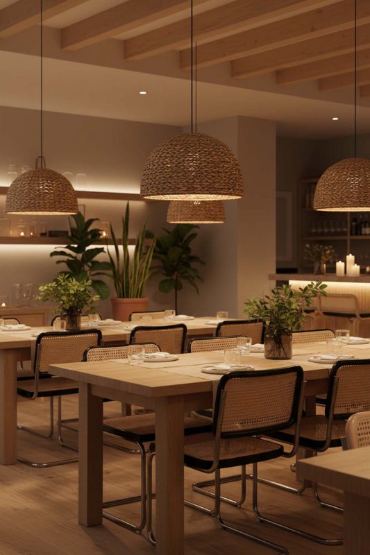 Restaurant Water Hyacinth Hanging Light - Upscale & Stylish