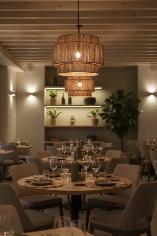 Restaurant Wicker Rope Lantern - Memorable Ambience