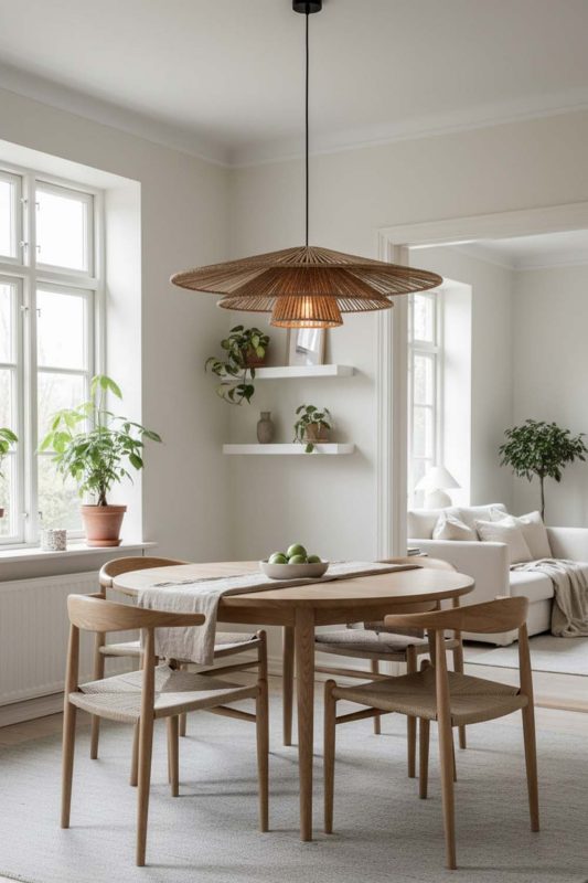 Scandinavian 3 Tiered Hemp Rope Pendant Light - Clean & Minimal